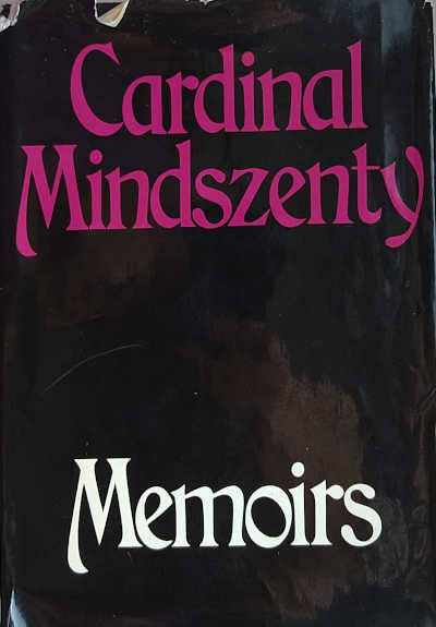 Cover of "Memoirs" by József Cardinal Mindszenty